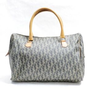 Dior Christian Dior Hand Bag  Brown PVC